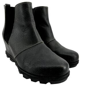 Sorel Arctic Wedge II Chelsea Boots Ankle Pull On Leather Waterproof Black 10